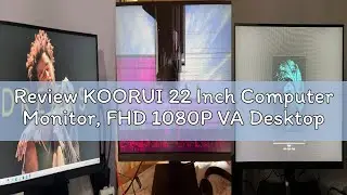 Review KOORUI 22 Inch Computer Monitor, FHD 1080P VA Desktop Display, 100HZ Ultra Thin Bezel/Eye Car
