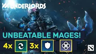 Непревзойденные комбинации магов! Игра для зрителей высокого ранга! | Dota Underlords