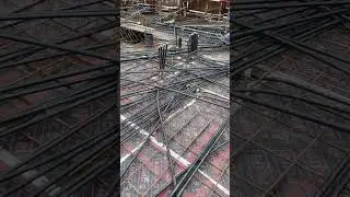 Electrical Conduit Piping In PT Slab. #shortvideo #shorts #dubai #construction