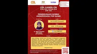 [LIVE] CDL Hands-On KL (Siri 225) — Penggunaan MOBIM Memperkasa PdP Sains