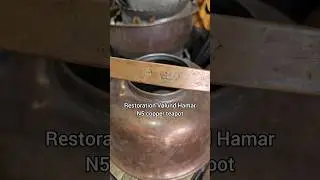 Restoration antique V&oslash;lund Hamar N5 copper teapot #V&oslash;lundHamar #teapot #restore
