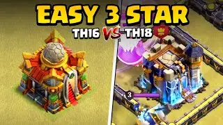 TH16 vs TH18 | Easy 3 Star Strategy Full Breakdown🤯