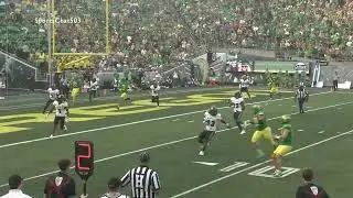 Jackson Powers Johnson Superman Block for Bo Nix (Oregon vs Hawaii 9/16/23)
