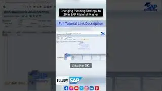 Planning Strategy to 20 in SAP Material Master | SAP PP Demand Management | SAP Course For Beginners