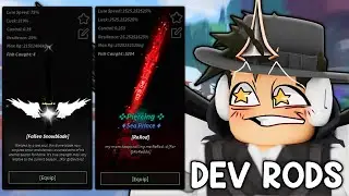 I used SECRET DEVELOPER RODS in Fisch (Roblox Fisch)