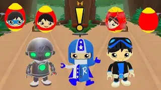 TAG WITH RYAN UFO VS MIDNIGHT SPY RYAN VS RALLY RACER RYAN EGG SURPRISE