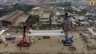 Orange Line Metro Train Construction images HD video