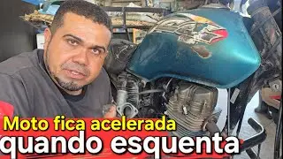 Quando a moto esquenta fica acelerada Veja como resolver