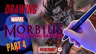 Drawing Morbius 2022 Fan Art Friday Livestream - Part 4! | HOW TO DRAW Marvel's Morbius!