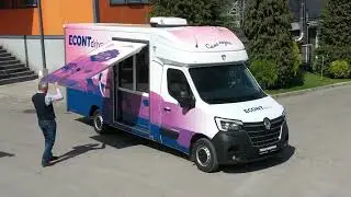 Цялостно брандиране на офис-кемпер Econt Drive