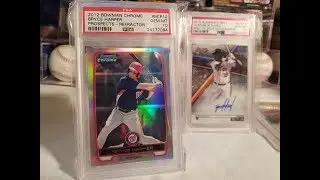 2012 BOWMAN CHROME. BREAKING FOR THE BRYCE HARPER ROOKIE CARD.