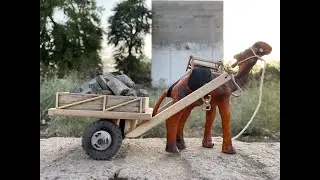 How to make mini real camel cart ( उठ गाड़ी ) with RC heavy tubeless tires & wheels DIY | heavy load