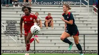 Karrington Kane Cousar 2025 Season Highlights!!
