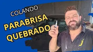 Colando parabrisa quebrado, será que dá certo?