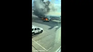 American Airlines plane fire at Denver airport injures 12 during evacuation