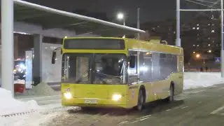 (МИНСК) Поездка на автобусе МАЗ-103.476 (Маршрут: 43, АК 3507-7)