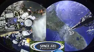 Космический лифт в ресторане Space 220 в EPCOT &mdash; все виды из &laquo;Стелларватора&raquo; с 4 аттракционов