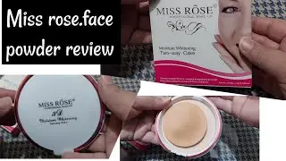 Miss Rose Face Powder ||compact powder || Pressed powder Two way cake powder review