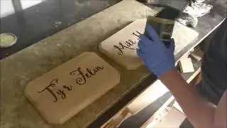 Making of Personalised House Name Plaque