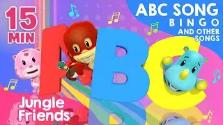 ABC Song, BINGO, and Other Songs - 15 Minutes of Jungle Friends Nursery Rhymes and Kids Song