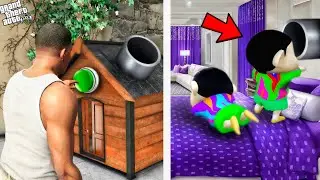 Franklin Found Shinchan Most Secret Base Under Cho House || Gta 5