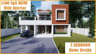 1500 Sqft Budget Home Design With Interior | Home Tour