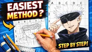Make Outlines like a Pro 😎😎 | Drawing Gojo Satoru 🔥 Part - 1 