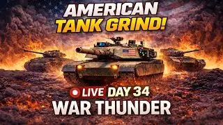 🔴DAY 34 AMERICAN TANK GRIND&hellip; THIS IS GETTING HARD | WAR THUNDER LIVE #warthunderlive #gaming