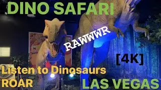 Dino Safari A Walk Thru Adventure! | Horseshoe Casino | Things to do in Las Vegas | [4K]