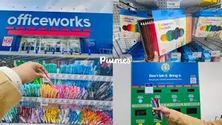 Officeworks 📌 | Stationery Shopping ❤️💙 | Australia 🇦🇺
