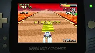 F-Zero: GP Legend Bronze Cup Fire Field Blast Track II Time Attack 5 Laps Nintendo GBA Emulated
