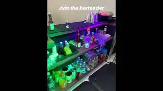 Just the bartender mobile service bar set up