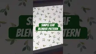 Hand Painted Leaf Pattern in Procreate | Seamless Blender Element