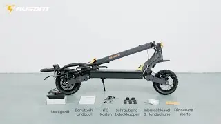 Ausom L1 Electric Scooter Detailed Unboxing and Assembly Video - OOLACTIVE