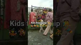 Evening moment 🌆 with cute kids friendship #music #happy #enjoyment #refreshing #happymood #funny