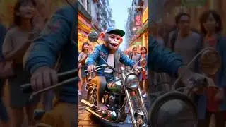 &ldquo;MONTY THE MONKEY &ndash; The Epic Bike Swag Adventure!&rdquo;#ai #video #cartoon