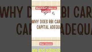 Why does RBI care about capital Adequacy? #rbi #shorts
