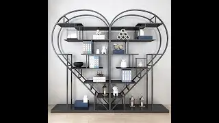 Iron bookshelf shelf simple creative living room office partition shelf display rack