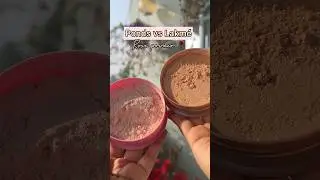 Lakm&eacute; vs Ponds rose face powder 🥀🙋🏻&zwj;♀️✨#shorts #makeup
