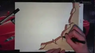 TUTORIAL GRAFFITI : dessiner un mur dans vos graffs sur papier (francais)