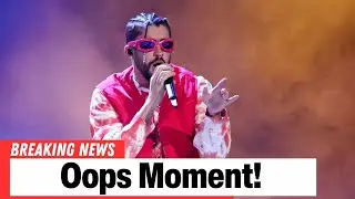 Bad Bunny SLIPS on stage in Mexico City