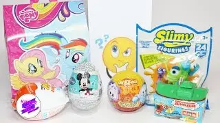 Kinder Mini Mix #19, МЛП, Паровозик Денди, Смешарики, Микки Маус, Университет Монстров