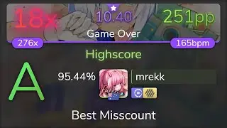 [10.40⭐Live] mrekk | Panda Eyes & Teminite - Highscore [Game Over] +HDDT 95.44% {18❌} - osu!