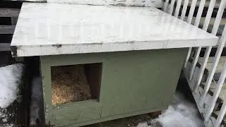RCMP style Extreme weather Dog House in Quebec Canada for sub temps -20F