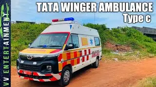 2022 TATA WINGER AMBULANCE TYPE C DETAILED MALAYALAM REVIEW //