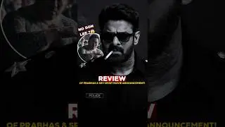 SPIRIT Movie Announcement Review 🔥! Prabhas in BEAST Mode Again🩸 #prabhas #spirit