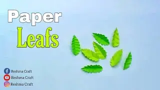 How To Make A Paper Rose Leaf || Paper Leaf DIY || Rose Paper Leaves || Paper Leaves || Paper Craft