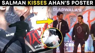 Salman Khan KISSES Ahan Shetty's 'Tadap' poster in VIRAL video; fans REACT