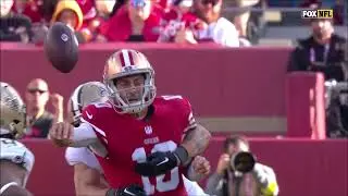 Jimmy Garoppolo taking hits in San Francisco 49ers vs New Orleans Saints -NFL Week 12 2022
