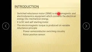 Switched reluctance motor- Tamil